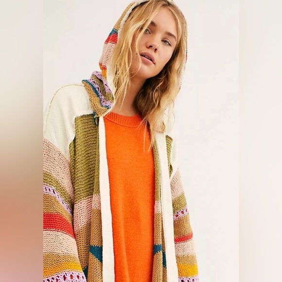 FREE PEOPLE BEACH PARTY CARDIGAN SMALL - Picture 6 of 13